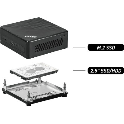 Adaptador hdd para mini ordenador msi cubi n 8gl ms - b17111 negro