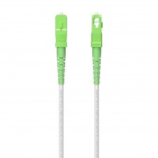 AISENS Cable Fibra Í?ptica Latiguillo G657A2 3.0 9/125 SMF Simplex CPR DCA LSZH, SC/APC-SC/APC, Blanco, 150 m