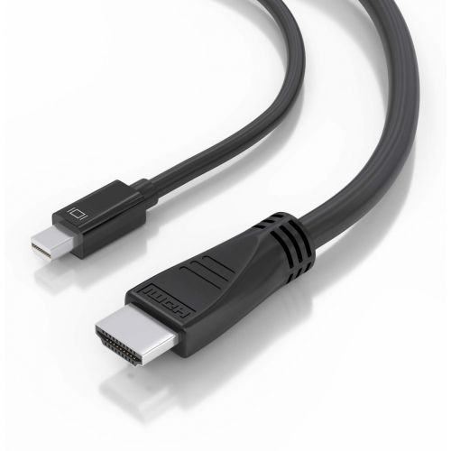 AISENS - CABLE CONVERSOR MINI DP A HDMI 4K@60HZ, MINI DP/M-HDMI/M, NEGRO, 5.0M