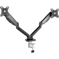 Soporte de Mesa para 2 Monitores TooQ DB5132TNR-B/ Giratorio/ Inclinable/ hasta 9kg