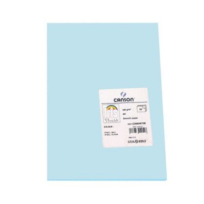 CANSON Pack de 50 Cartulina 185g A3 azul cielo