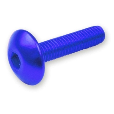 Kit 6 tornillos allen c/alomada M6x20. Azul JY-HWSA-M6X20MM-BLUE