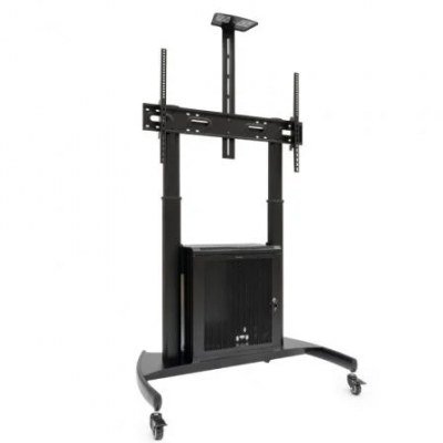 Soporte de Suelo Inclinable con Ruedas TooQ Narnia FS20500M-B para TV de 60-100/ hasta 100kg