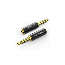 Vention Adaptador Jack BFBB0/ Jack 3.5 Macho - Jack 2.5 Hembra/ Negro