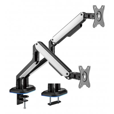 SOPORTE MONITOR AISENS MESA RGB GAMING CONTRAPESO MONITOR(3 PIV 2 BRAZOS)17-32