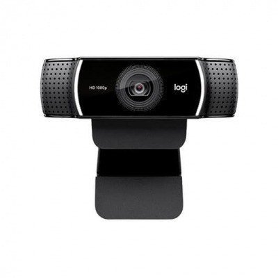 WEBCAM FHD LOGITECH C922 NEGRO 1080P/30FPS/2XMICROFONO/USB