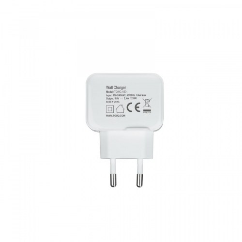 Tooq Cargador de USB 5V 2.4 A blanco