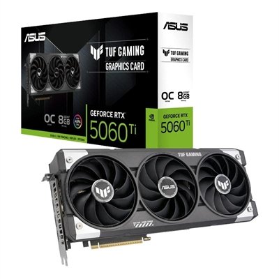 Tarjeta Gráfica Asus RTX 5060 Ti 8GB GDDR7 Tuf Gaming OC