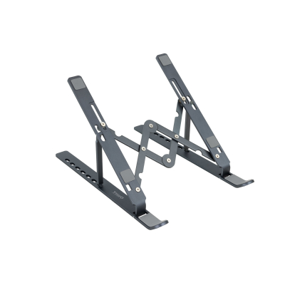 SOPORTE ELEVADOR ALUMINIO PLEGABLE PORTÁTILES GRIS