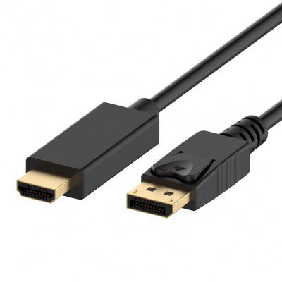 ADAPTADOR DE CABLE DISPLAYPORT A HDMI 1.2 ORO LONGITUD DE 1 METRO