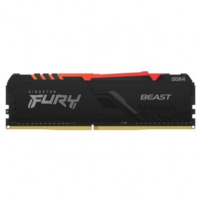 Memoria ram ddr5 8gb kingston - 3600mhz - pc4 - 28800 - fury beast rgb - negro - cl17 - 1.35v