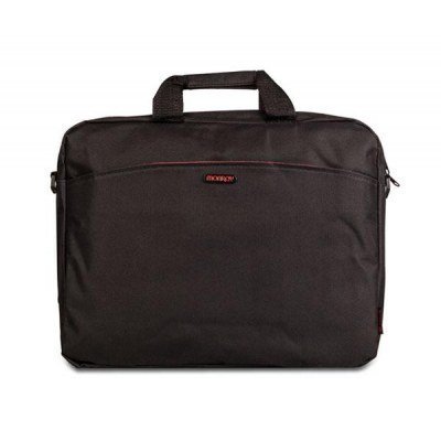 Maletín Monray Enterprise para Portátiles hasta 15.6/ Negro/ Rojo