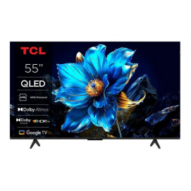 Televisión QLED TCL 55P7K, 55 pulgadas, 4K Ultra HD, Google TV, HDR10+, Dolby Vision, Dolby Atmos, Bluetooth