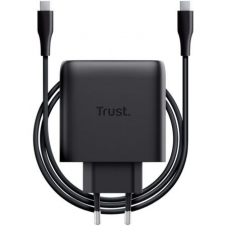 Cargador de Pared GaN Trust Maxo 65W/ 1xUSB Tipo-C/ Incluye Cable USB Tipo-C/ 65W