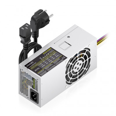 AISENS - FUENTE ALIMENTACION TFX 500W CON CABLE DE ALIMENTACION OEM, PLATA