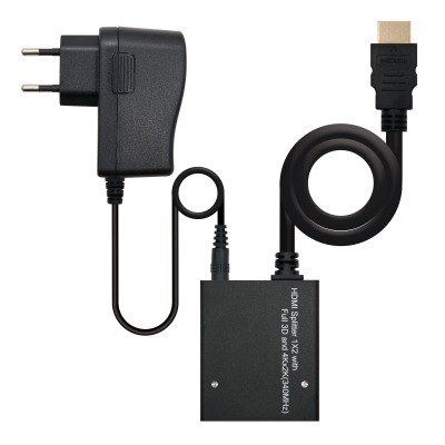 Nanocable Splitter HDMI 1x2 con alimentacion, 50cm