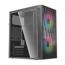 GABINETE ACTECK FUJI GC470 MICRO ATX, FUENTE 500W, VENTILADOR RGB ACRILICO
