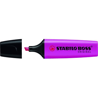 Stabilo Boss 70 Rotulador Marcador Fluorescente - Trazo entre 2 y 5mm - Recargable - Tinta con Base de Agua - Color Magenta Fluorescente