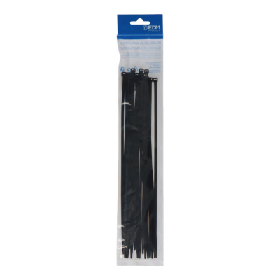 Bridas negras 4,8 x 300 mm nylon alta calidad (bolsa 25 unid.)