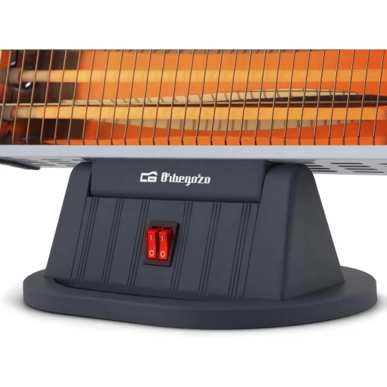 Estufa de cuarzo Orbegozo BP 0204, 1.200 W, 3 potencias, negro - imagen 4