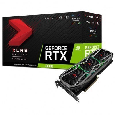 PNY GeForce RTX 3080 XLR8 Gaming REVEL EPIC-X RGB Triple Fan LHR 10GB GDDR6X