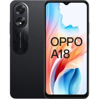 Smartphone Oppo A18 4GB/ 128GB/ 6.56/ Negro Brillante