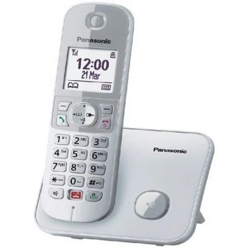 Teléfono Inalámbrico Panasonic KX-TG6851SP/ Plata