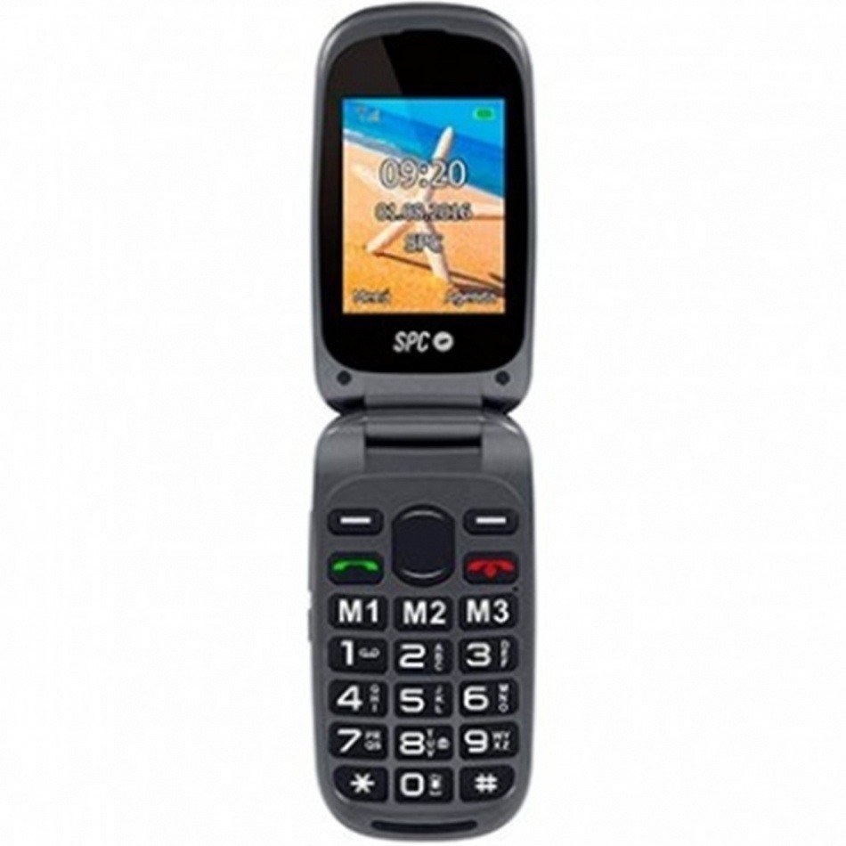 Telefono movilspc harmony black tipo tapa - dual sim - 2.4pulgadas - microsd - radio fm - bluetooth