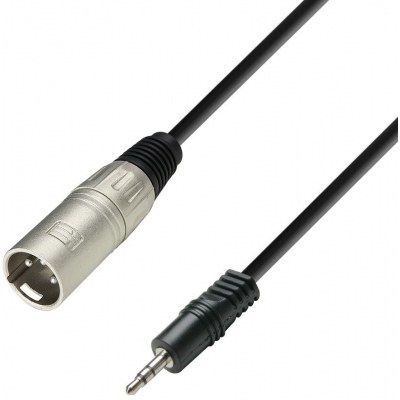Cable XLR 3P Macho a JACK 3,5 Stereo 1m ADAM 3STAR