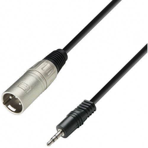 Cable XLR 3P Macho a JACK 3,5 Stereo 1m ADAM 3STAR