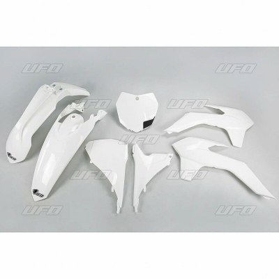 UFO Plastic Kit White KTM KTKIT515@047