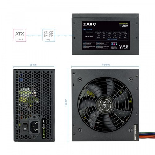 TQEP-550SP Fuente de alimentación Ecopower II ATX 550W con PFC Activo