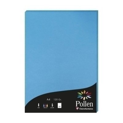 PAPEL CLAIREFONTAINE POLLEN A4 50h TURQU
