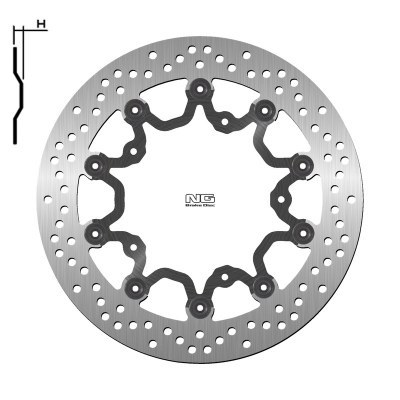 Disco de freno liso flotante NG 1205 Ø298 x Ø150 x 4 T-Max 1205