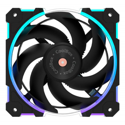 Ventilador caja coolbox 120 mm x12 ring argb
