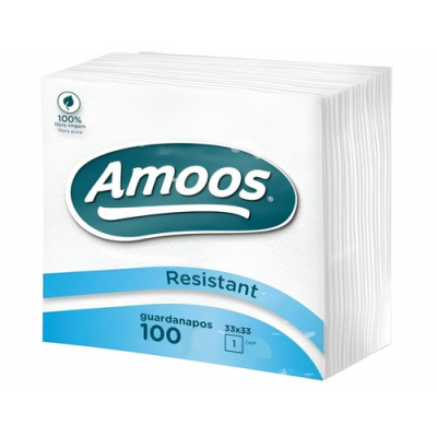 P.100 SERVILLETAS AMOOS RESISTANT 1C 30X30CM