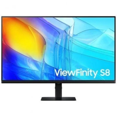 Monitor Profesional Samsung ViewFinity S8 S80D S32D800EAU 32/ 4K/ Regulable en altura/ Negro