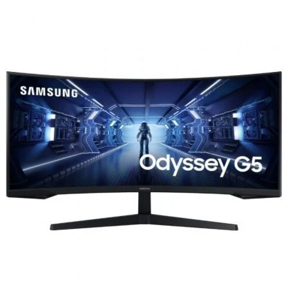 Monitor Gaming Ultrapanorámico Curvo Samsung Odyssey G5 LC34G55TWWP 34/ UWQHD/ 1ms/ 165Hz/ VA/ Negro