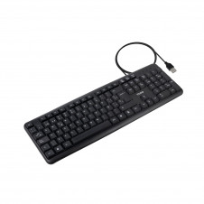 TooQ Teclado USB, 104 teclas, Negro