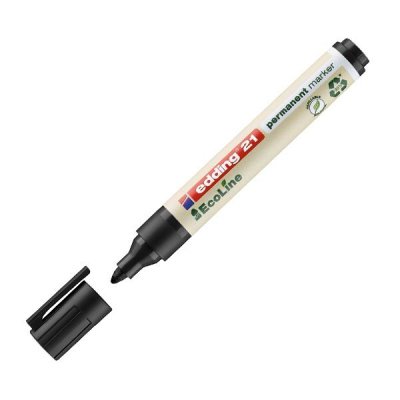 edding Marcador permanente Ecoline 21 - Punta conica - Trazo 1,5 mm - Color negro