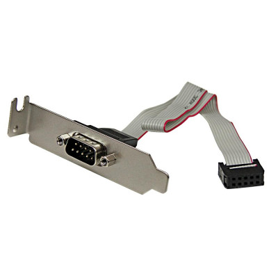 Placa para ranura serie m 9 pines startech a idc 10 pines macho - hembra