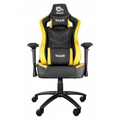 Talius silla Vulture gaming negra/amarilla butterfly, base nylon, ruedas nylon, 4D