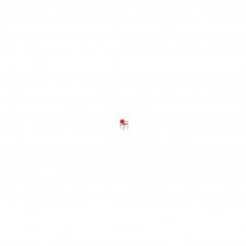 SILLA FIJA VILLALGORDO CHASIS NEGRO BRAZOS SIMILPIEL ROJO 27NSPRJCB