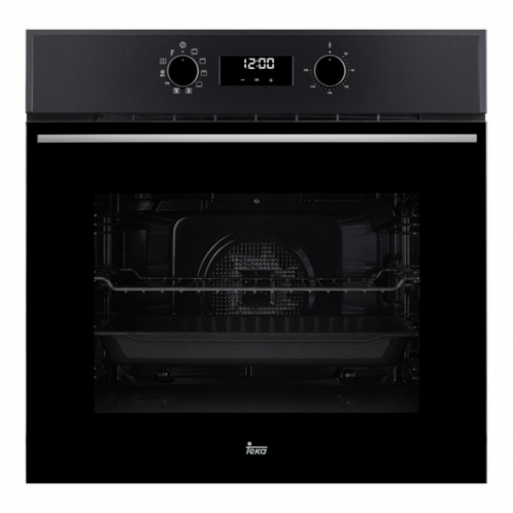 Horno multifunción Teka HSB 640 BK, 70 litros, 9 funciones, SurroundTemp, HydroClean PRO, guía telescópica, Touch Control, clase A+, negro