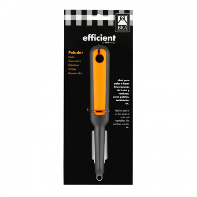 A195014 pelador Frutas y verduras Peladora Negro, Naranja, Plata