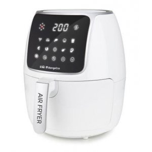 Freidora de aire Orbegozo FDR64, 4 litros, 1500W, sin aceite, blanco