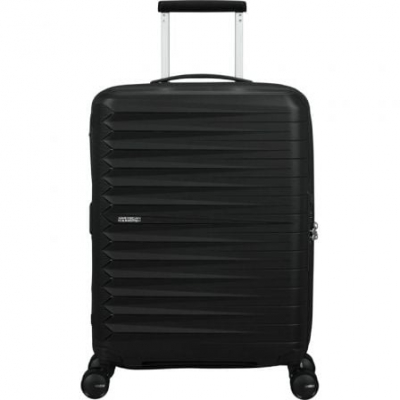 Maleta de Cabina American Tourister FastForward Spinner Expansible 55cm/ 55x40x23cm/ 4 Ruedas/ Negro
