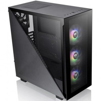 Caja ordenador torre atx thermaltake divider 300tg argb negro cristal templado - ventilador argb: 3x120mm front