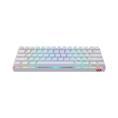 Redragon - DRACONIC Teclado Mecánico Gaming RGB Blanco - Layout USA