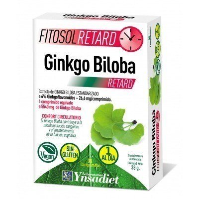 Ynsadiet Ginkgo Biloba Fitosol Retard 30 Comp
